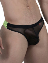 Sous-vêtement string en maille Pikante Infinite Duotone Noir 8061 Taille S